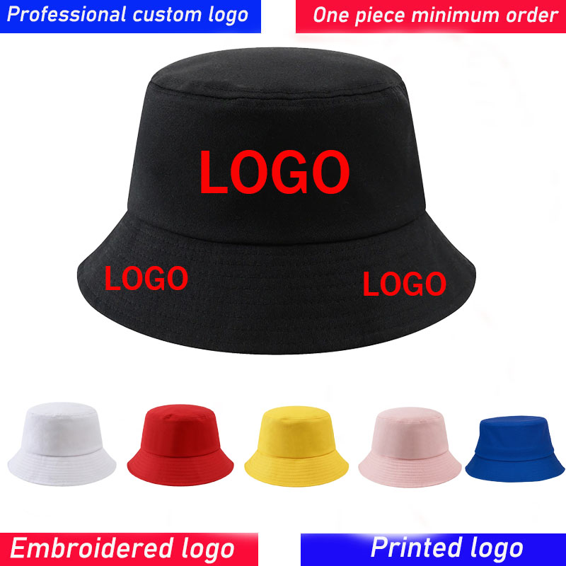 Bucket Hat Embroidered - مخصص DIY التطريز المطبوعة شعار الصيف