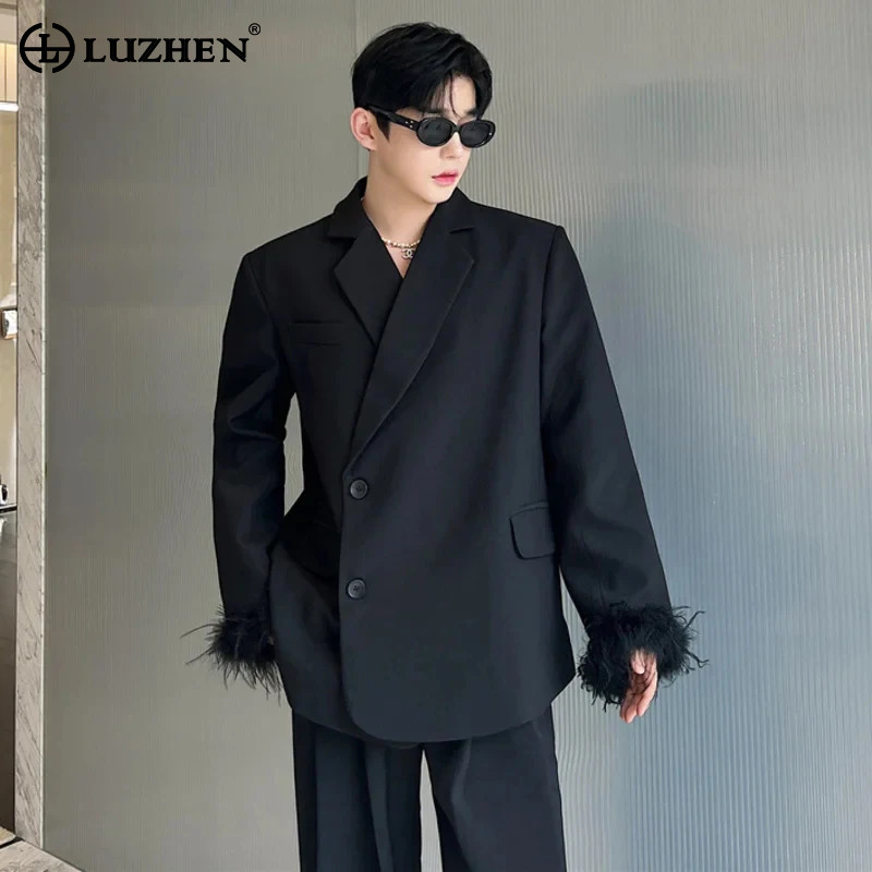 Street Fashion Reviews - معطف أنيق للرجال من LUZHEN سترة