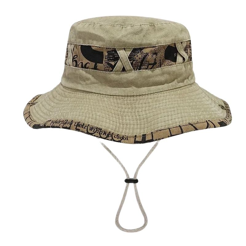 Bucket Hat Embroidered - دلو بنمط تطريز بحروف للرجال والنساء