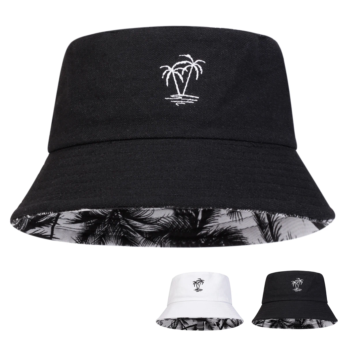 Bucket Hat Embroidered - قبعات صيد السمك للجنسين بتطريز شجرة