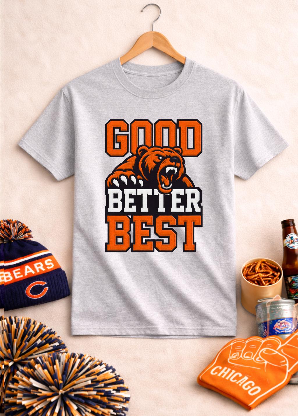 تي شيرت Good Better Best Bear  - مراجعة Street Fashion Chicago وسعره