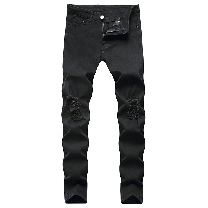جينز ضيق ممزق للرجال، بنطلون د - مراجعة Distressed Jean Rip وسعره