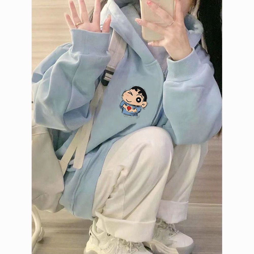 هودي بطبعة كرايون شين-تشان، جا - مراجعة Graphic Hoodie Streetwear وسعره