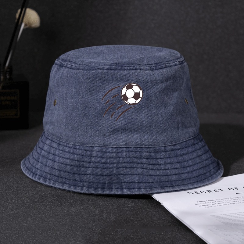 قبعة دينيم للرجال بتصميم رياضي - مراجعة Bucket Hat Embroidered وسعره