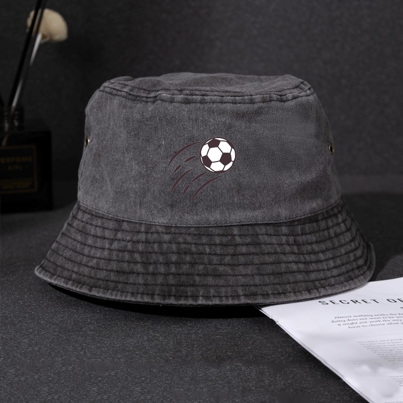 قبعة دينيم للرجال بتصميم رياضي - مراجعة Bucket Hat Embroidered وسعره