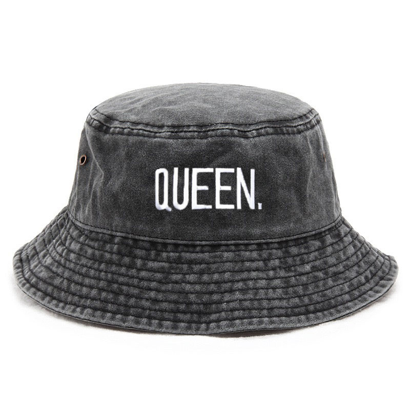 تخصيص الملكة غسلها خمر قبعة بح - مراجعة Bucket Hat Embroidered وسعره