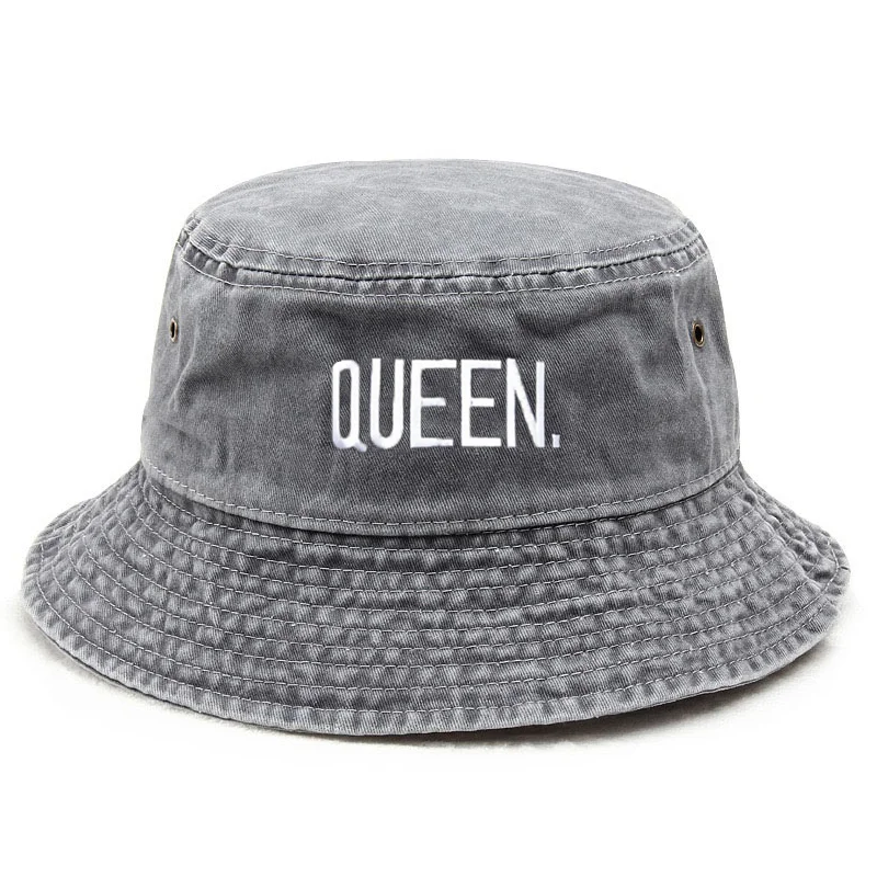 تخصيص الملكة غسلها خمر قبعة بح - مراجعة Bucket Hat Embroidered وسعره