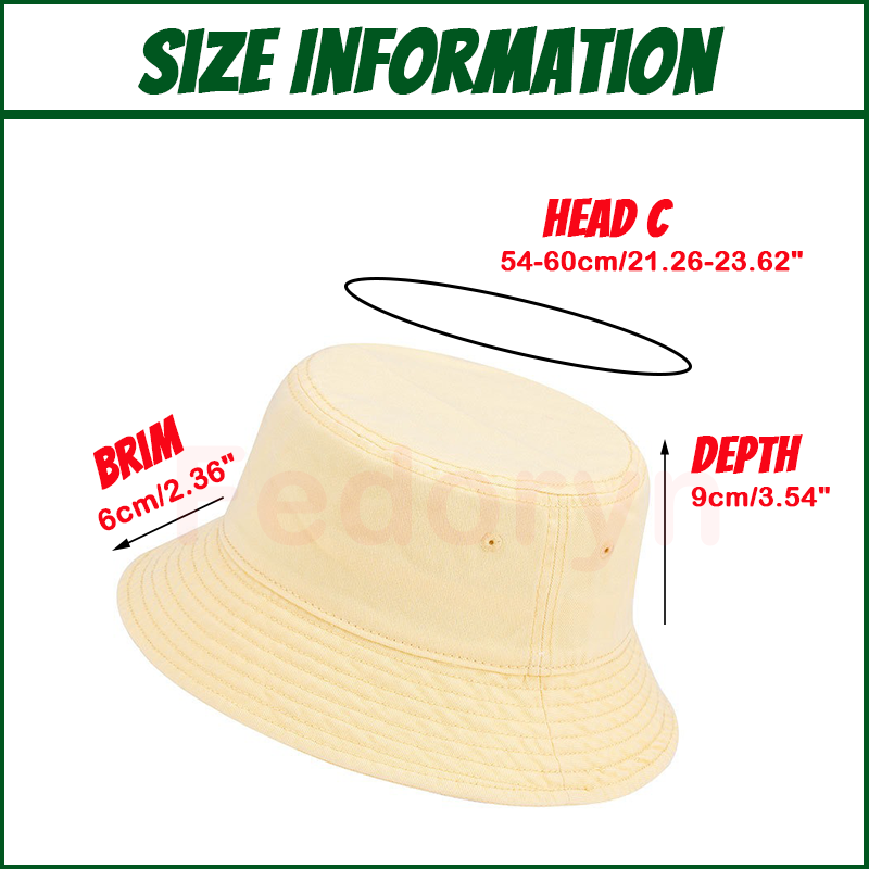 قبعة صيد مخصصة من فيدورين بتصم - مراجعة Bucket Hat Embroidered وسعره