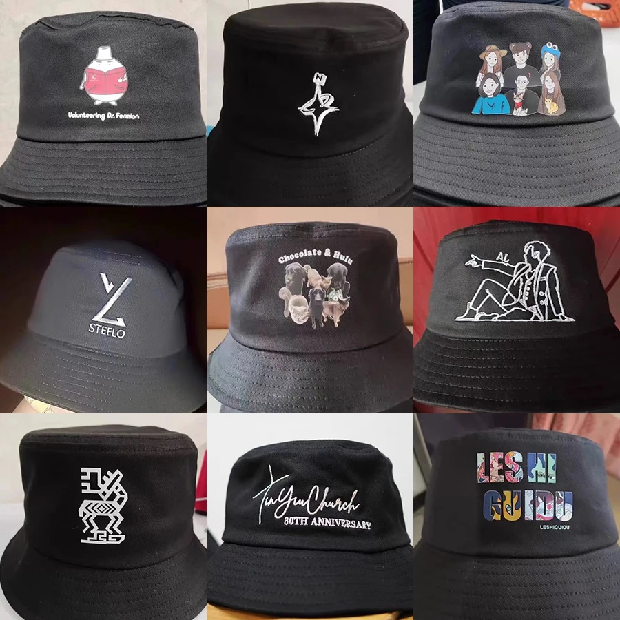 مخصص DIY التطريز المطبوعة شعار - مراجعة Bucket Hat Embroidered وسعره