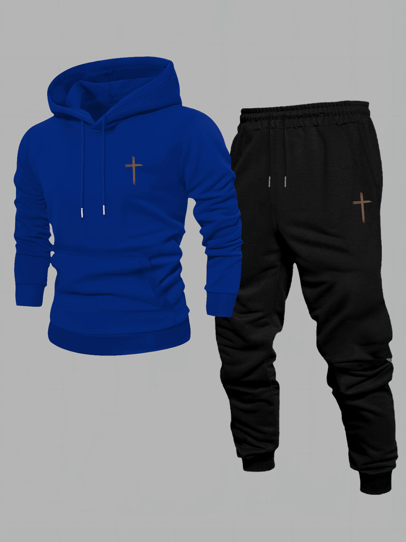 بدلة رياضية رجالية بتصميم صليب - مراجعة Graphic Hoodie Streetwear وسعره