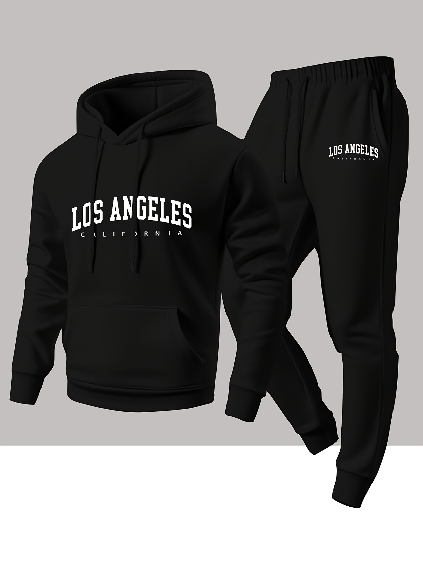 طقم رياضي رجالي من قطعتين بتصم - مراجعة Graphic Hoodie Streetwear وسعره
