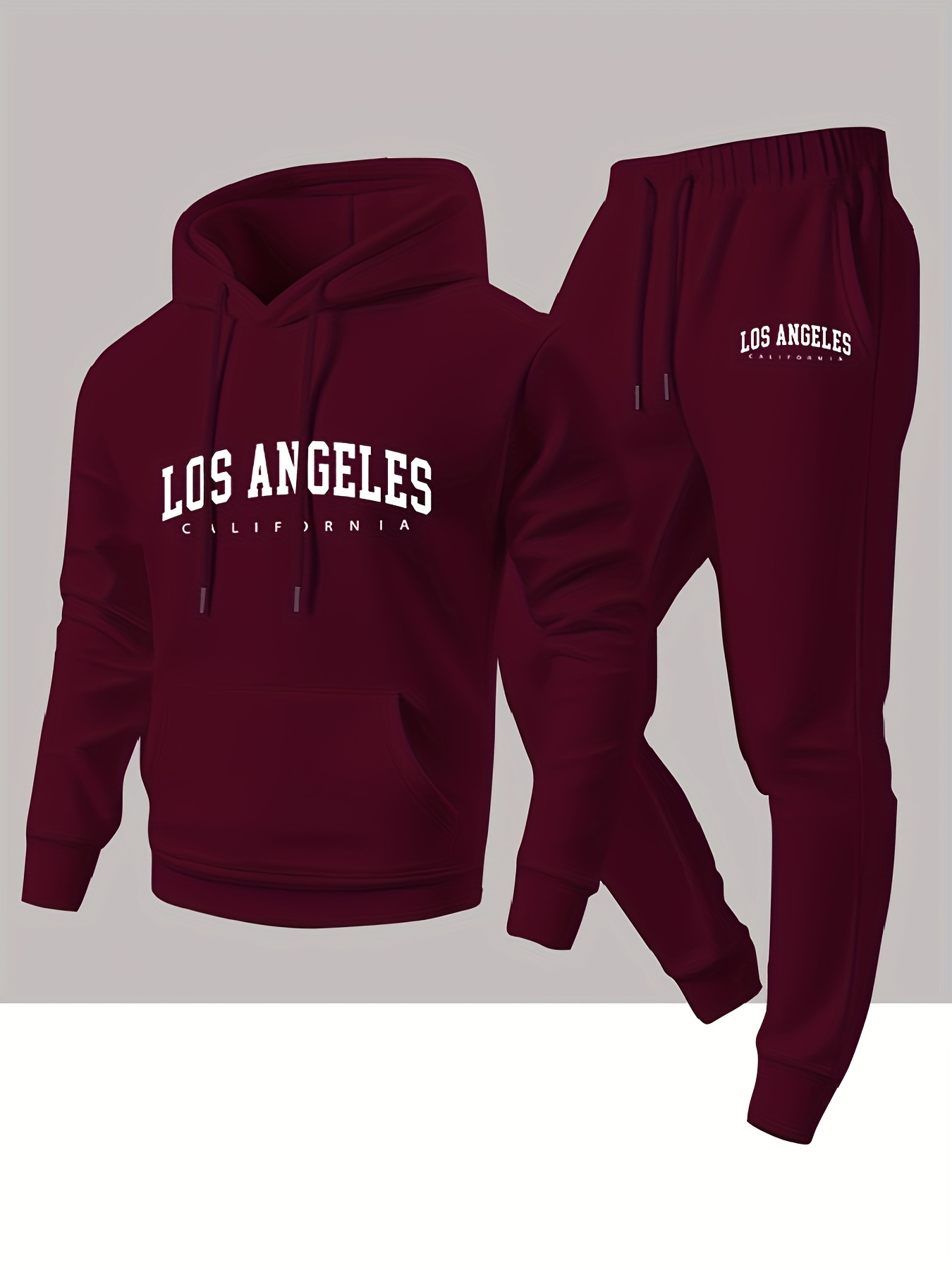 طقم رياضي رجالي من قطعتين بتصم - مراجعة Graphic Hoodie Streetwear وسعره