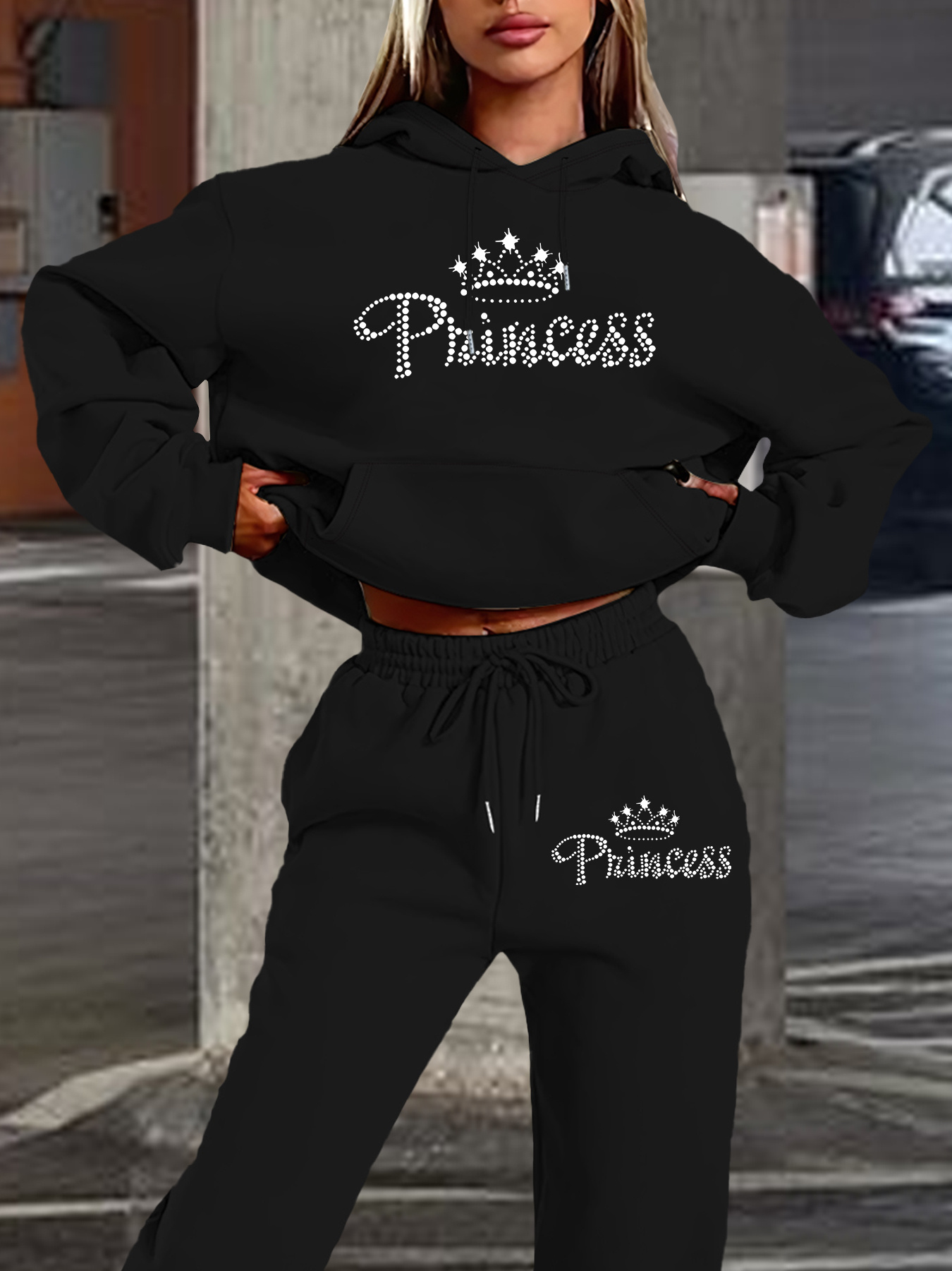 طقم هودي وبنطلون رياضي نسائي ج - مراجعة Street Fashion Styles وسعره