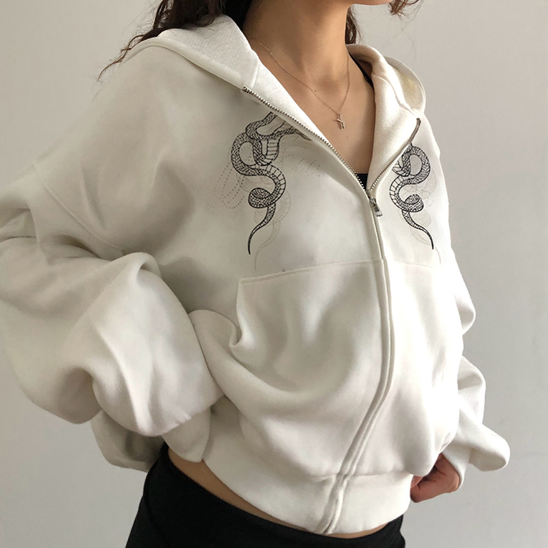 هودي بسحاب بطبعة ثعبان من SUCH - مراجعة Graphic Hoodie Streetwear وسعره