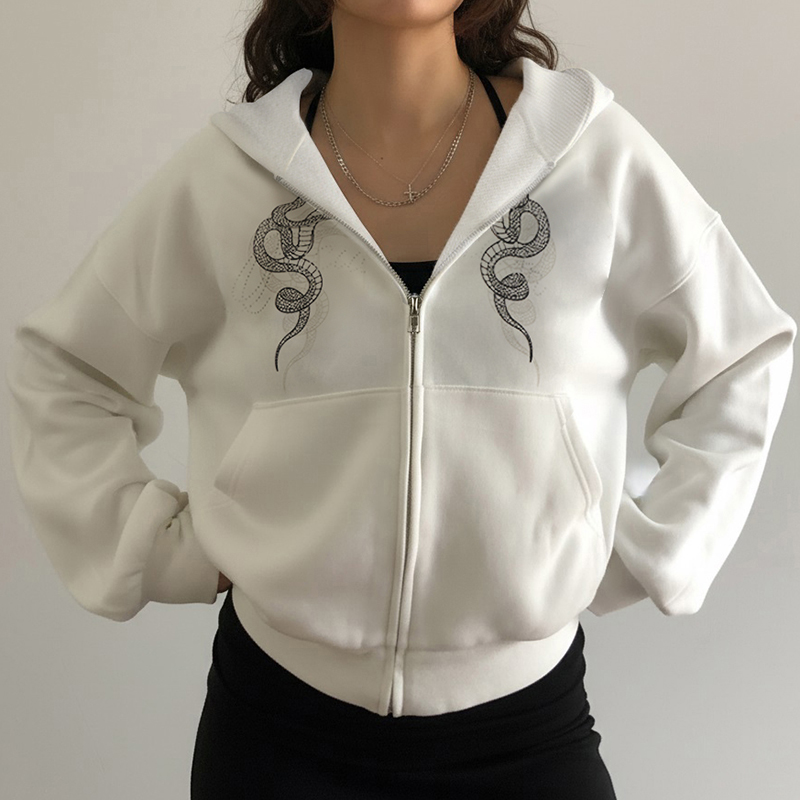 هودي بسحاب بطبعة ثعبان من SUCH - مراجعة Graphic Hoodie Streetwear وسعره