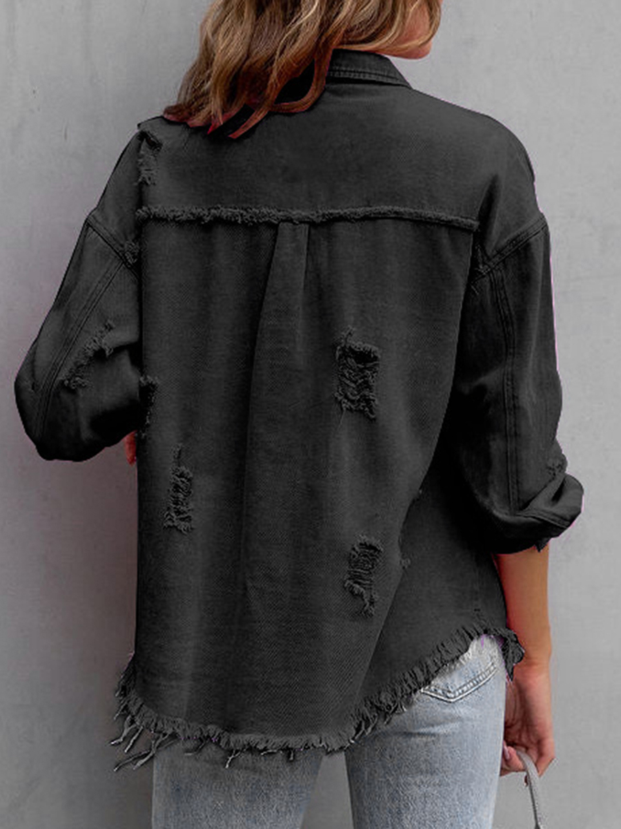 موضة المرأة عادية ممزق المتعثر - مراجعة Distressed Jean Rip وسعره