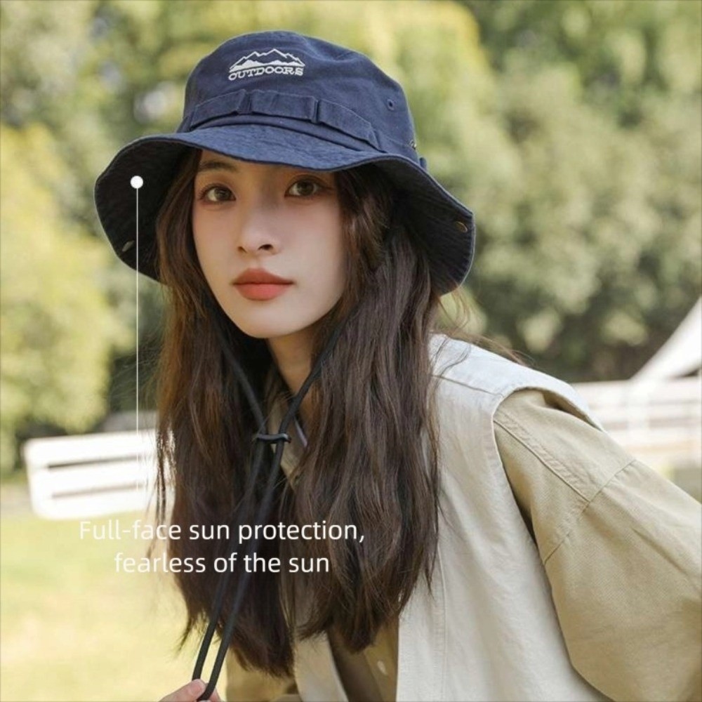 قبعة التخييم لتسلق الجبال للجن - مراجعة Bucket Hat Embroidered وسعره