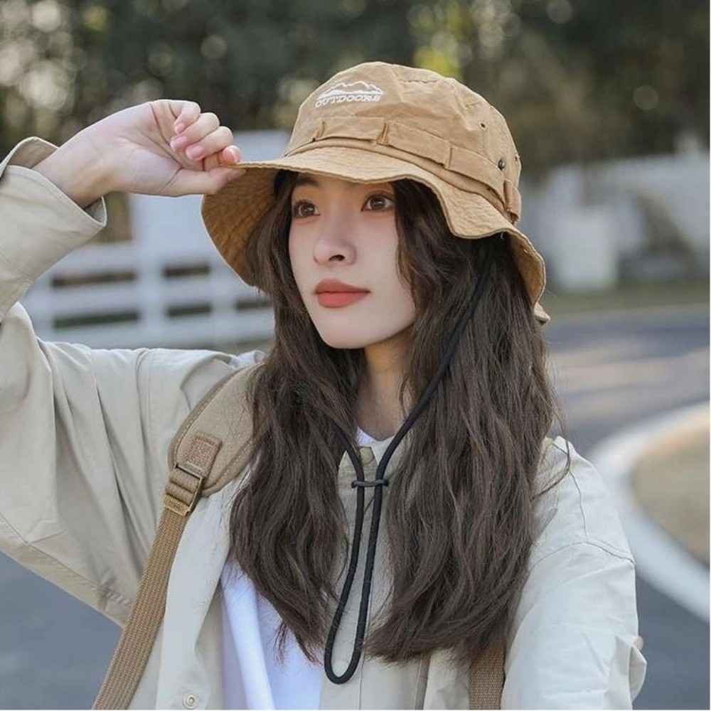 قبعة التخييم لتسلق الجبال للجن - مراجعة Bucket Hat Embroidered وسعره