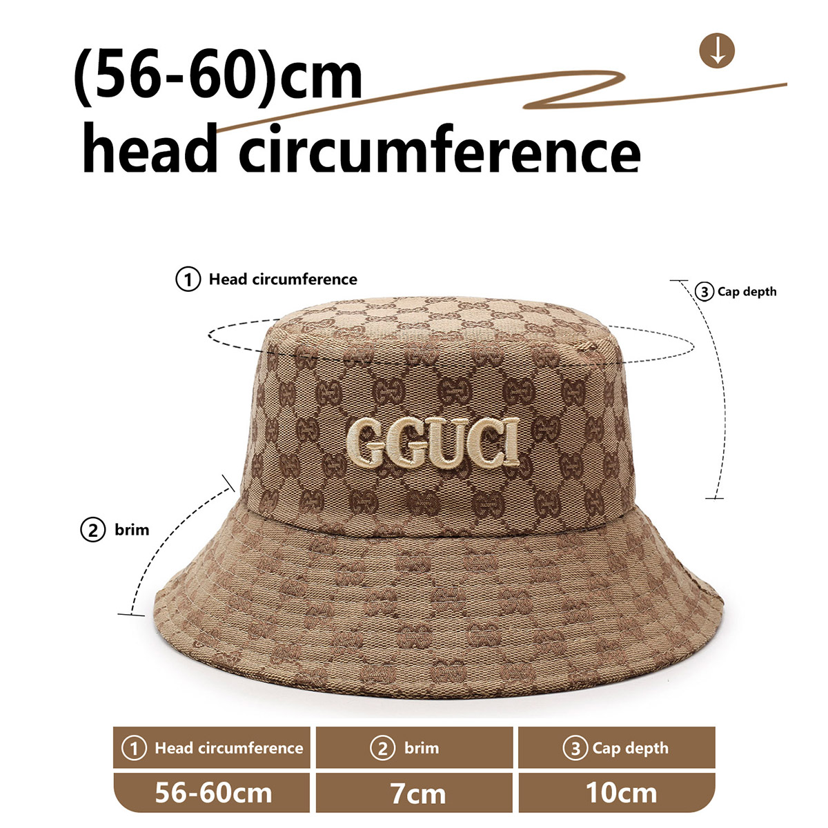 للجنسين أبيض وأسود خطابات مطرز - مراجعة Bucket Hat Embroidered وسعره